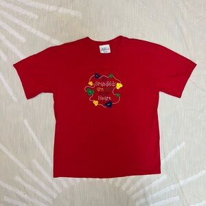 Vintage “My Grandkids Are Tied to My Heart” Embroidered Shirt–Red M&C Sportswear